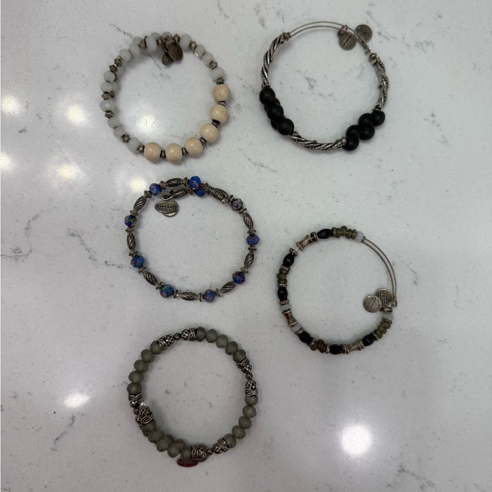 Alex and Ani Mixed Bead Bracelet Set
